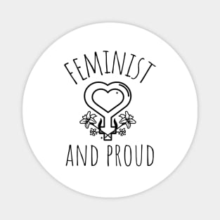 feminist and proud Magnet